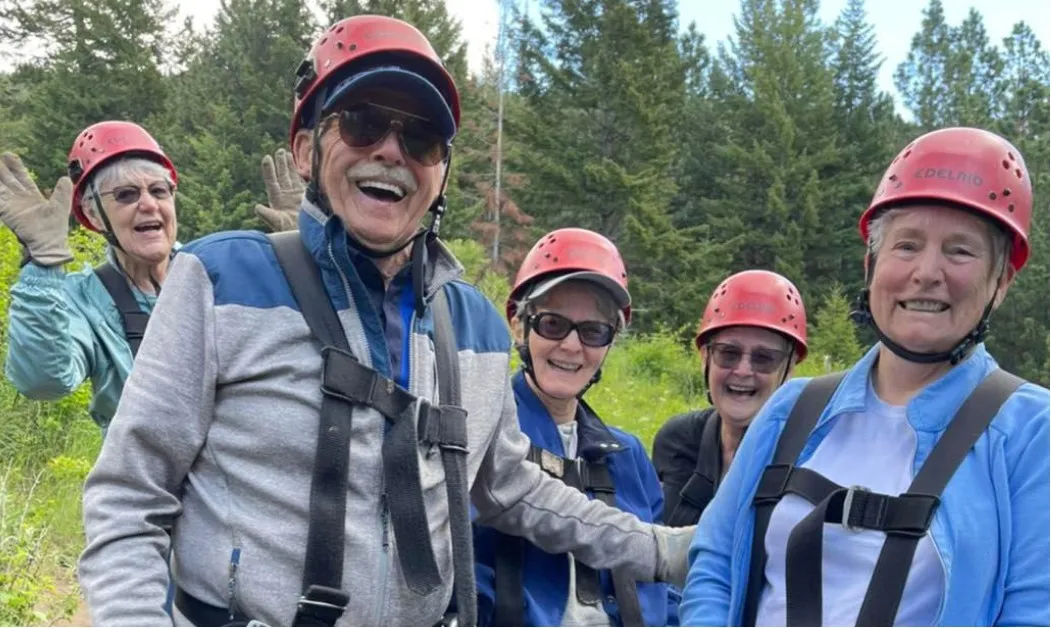 Group on an outdoor hike